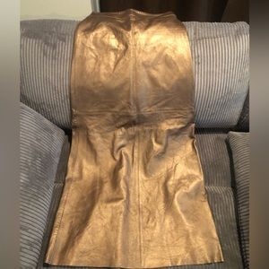 Vintage BCBG maxi leather skirt